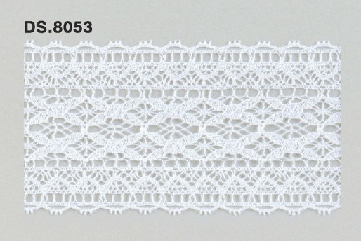 トーションレース　薄手レース 1m単位　　DS.8053　オフホワイト 53mm幅　大定　日本製