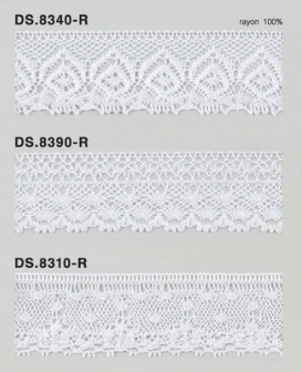 レーヨンレース（光沢あり）トーションレース 　1m単位　大定　日本製 DS.8340-R  DS.8390-R DS.8310-R  //