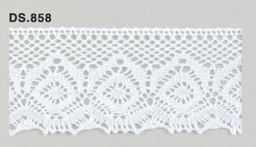 トーションレース 1m単位　DS.858 　オフホワイト 43mm幅　大定　日本製