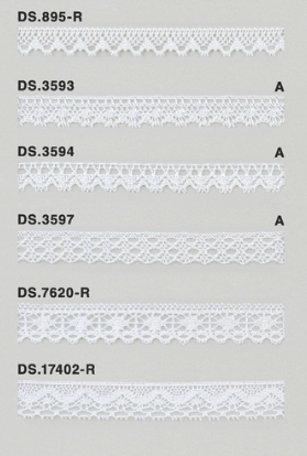 レーヨンレース（光沢あり）トーションレース 　1m単位　大定　日本製 DS.895-R DS.3593-A DS.3594-A DS.3597-A DS.7620-R DS.17402-R//