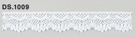 トーションレース　薄手レース　1m単位　DS.1009　オフホワイト 15mm幅　大定　日本製