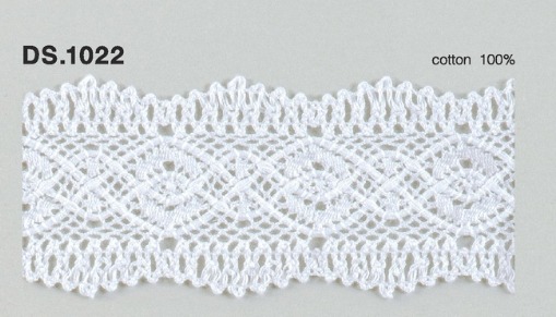 トーションレース  1m単位　レース材料　DS.1022　オフホワイト 45mm幅　大定　日本製