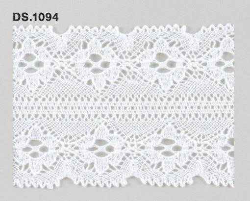 トーションレース  1m単位　レース材料　DS.1094　オフホワイト 70mm幅　大定　日本製