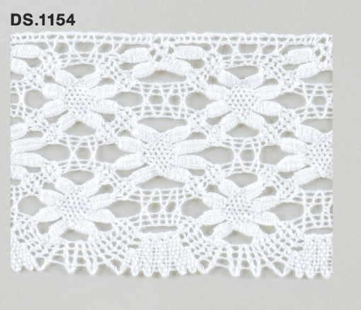 トーションレース 1m単位　DS.1154　オフホワイト 72mm幅　大定　日本製