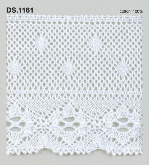 トーションレース 広幅レース　1m単位　DS.1161　オフホワイト 真っ白 100mm幅　大定　日本製