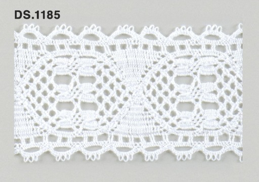 トーションレース  1m単位　レース材料　DS.1185　オフホワイト 58mm幅　大定　日本製