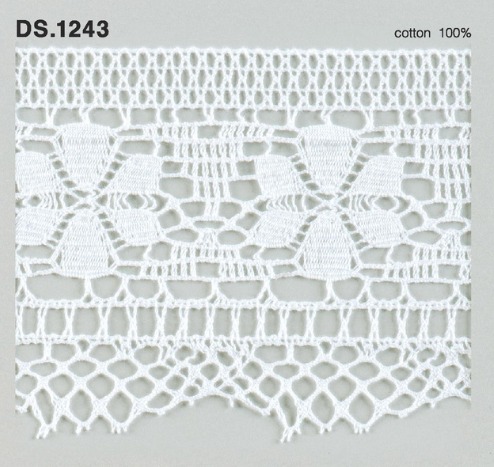 トーションレース　DS.1243 1m単位　オフホワイト 82mm幅　大定　日本製