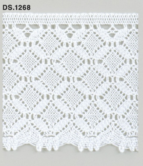 トーションレース 広幅レース　1m単位　DS.1268　オフホワイト 95mm幅　大定　日本製