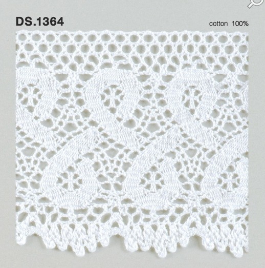 トーションレース 広幅レース　1m単位　DS.1364　オフホワイト 92mm幅　大定　日本製