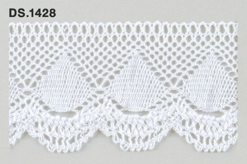 トーションレース  1m単位　DS.1428　オフホワイト 50mm幅　大定　日本製
