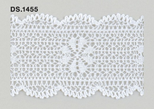 トーションレース　薄手レース 1m単位　　DS.1455　オフホワイト 62mm幅　大定　日本製