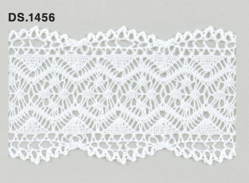 トーションレース　薄手レース　　DS.1456　 1m単位   オフホワイト 59mm幅　大定　日本製