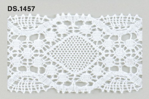 トーションレース  1m単位　レース材料　DS.1457　オフホワイト 58mm幅　大定　日本製