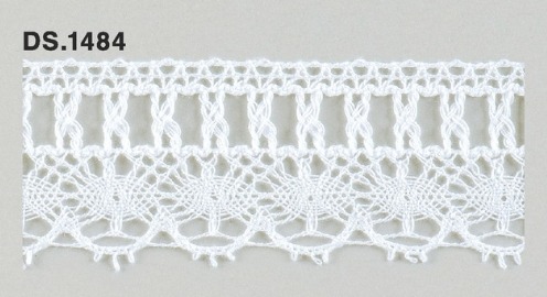 ハシゴレース 　綿トーションレース  1m単位　DS.1484　オフホワイト 38mm幅　大定　日本製