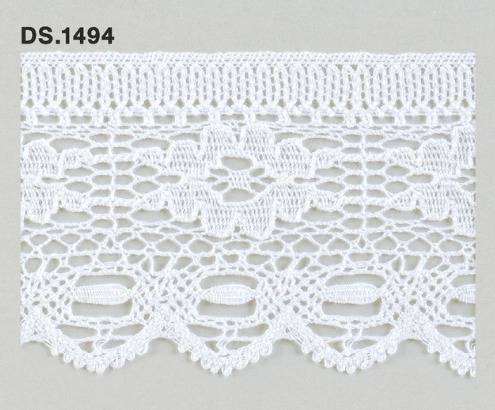 トーションレース　DS.1494 1m単位　オフホワイト 64mm幅　大定　日本製