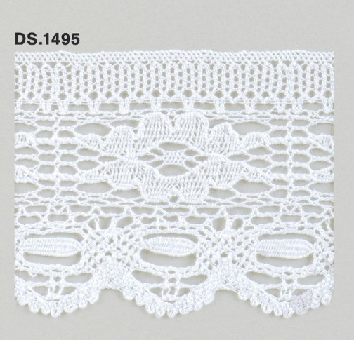 トーションレース　DS.1495 1m単位　オフホワイト 82mm幅　大定　日本製