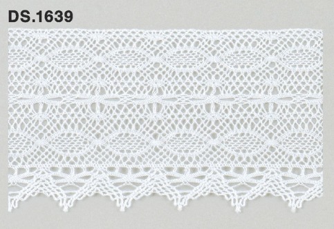 トーションレース　薄手広幅レース 1m単位　　DS.1639　オフホワイト 55mm幅　大定　日本製