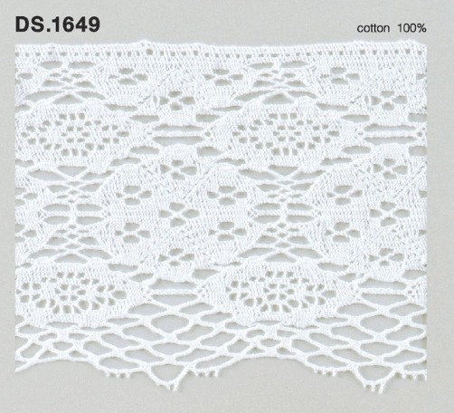 トーションレース 広幅レース　1m単位　DS.1649　オフホワイト 83mm幅　大定　日本製