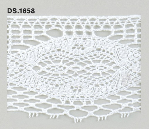 トーションレース　DS.1658 1m単位　オフホワイト 74mm幅　大定　日本製