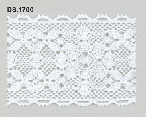 トーションレース  1m単位　レース材料　DS.1700　オフホワイト 70mm幅　大定　日本製