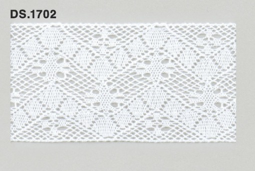 トーションレース  1m単位　レース材料　DS.1702　オフホワイト 51mm幅　大定　日本製