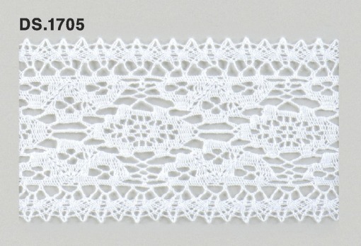 トーションレース  1m単位　レース材料　DS.1705　オフホワイト 56mm幅　大定　日本製