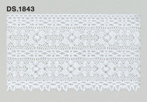 トーションレース　薄手広幅レース 1m単位　　DS.1843　オフホワイト 55mm幅　大定　日本製