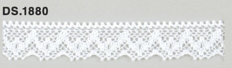 トーションレース　薄手レース　1m単位　DS.1880　オフホワイト 17mm幅　大定　日本製
