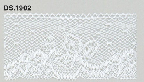 トーションレース　薄手広幅レース　　DS.1902　オフホワイト 48mm幅　大定　日本製