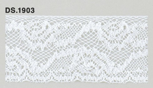 トーションレース　薄手広幅レース　　DS.1903　オフホワイト 45mm幅　大定　日本製