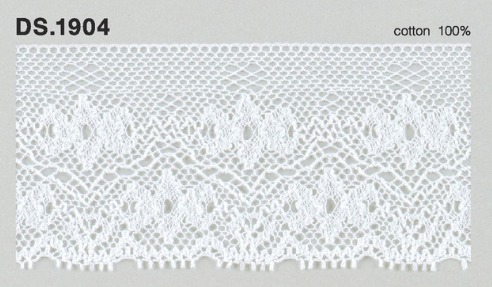 トーションレース　薄手広幅レース　　DS.1904　オフホワイト 47mm幅　大定　日本製