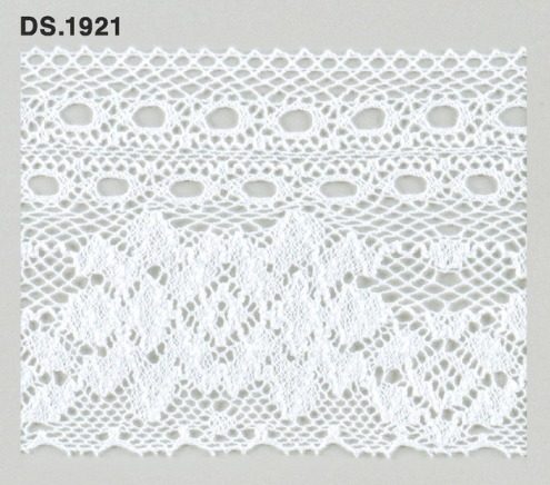 綿トーションレース リバーレース風　 幅広レース 1m単位　DS.1921　オフホワイト 80mm幅　大定　日本製