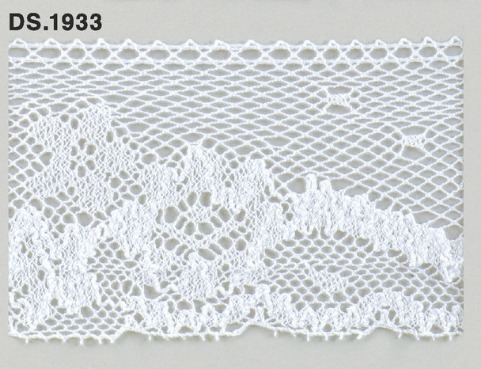トーションレース　1m単位　　DS.1933　オフホワイト 64mm幅　大定　日本製