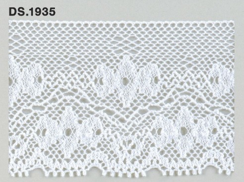 トーションレース　1m単位　　DS.1935　オフホワイト 68mm幅　大定　日本製