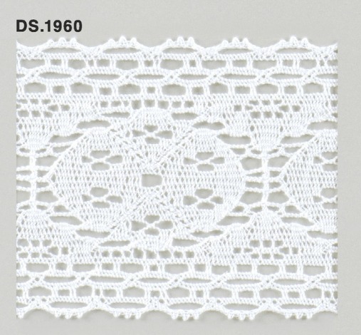 トーションレース  1m単位　レース材料　DS.1960　オフホワイト 86mm幅　大定　日本製
