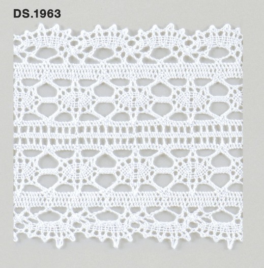 トーションレース  1m単位　レース材料　DS.1963　オフホワイト 92mm幅　大定　日本製