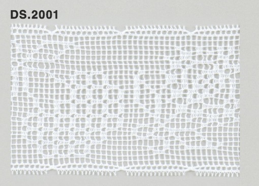 トーションレース　薄手レース 1m単位　　DS.2001　オフホワイト 63mm幅　大定　日本製