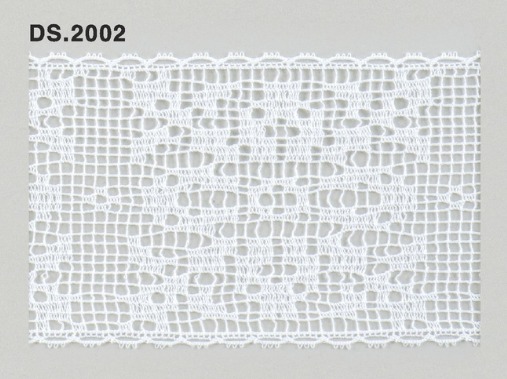 トーションレース　薄手レース 1m単位　　DS.2002　オフホワイト 63mm幅　大定　日本製