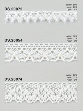 モールレース  秋冬素材トーションレース 　1m単位　大定　日本製 DS.20072  DS.20054  DS.20074  //