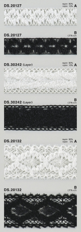 モールレース  秋冬素材トーションレース 　1m単位　大定　日本製 DS.20127 DS.30242  DS.20132    //