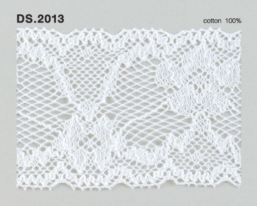 トーションレース  1m単位　レース材料　DS.2013　オフホワイト 70mm幅　大定　日本製