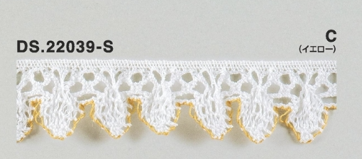 カラーレース ストレッチレースブレード 1m単位 手芸 DS.22039-S 6色