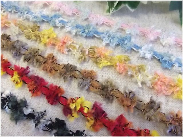モールレース　ストレッチレース　カラーストレッチレース　大定