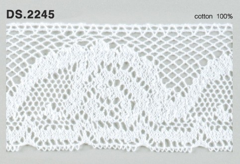 トーションレース  1m単位　手芸　DS.2245　オフホワイト 55mm幅　大定　日本製