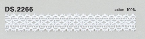 トーションレース　薄手レース　1m単位　DS.2266　オフホワイト 13mm幅　大定　日本製