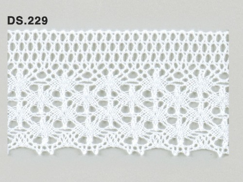 トーションレース  1m単位　DS.229　オフホワイト 54mm幅　大定　日本製