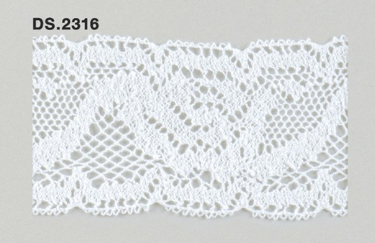 トーションレース  1m単位　レース材料　DS.2316　オフホワイト 55mm幅　大定　日本製