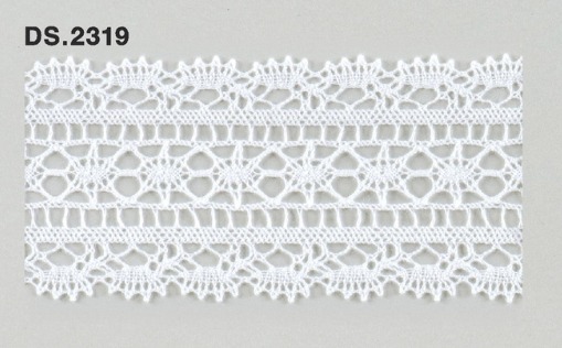 トーションレース  1m単位　レース材料　DS.2319　オフホワイト 48mm幅　大定　日本製