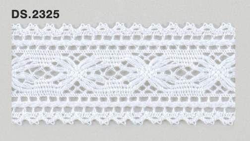 トーションレース  1m単位　レース材料　DS.2325　オフホワイト 44mm幅　大定　日本製