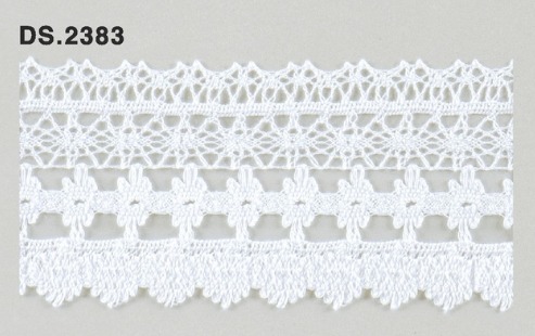 トーションレース　薄手広幅レース　1m単位　DS.2383　オフホワイト 48mm幅　大定　日本製